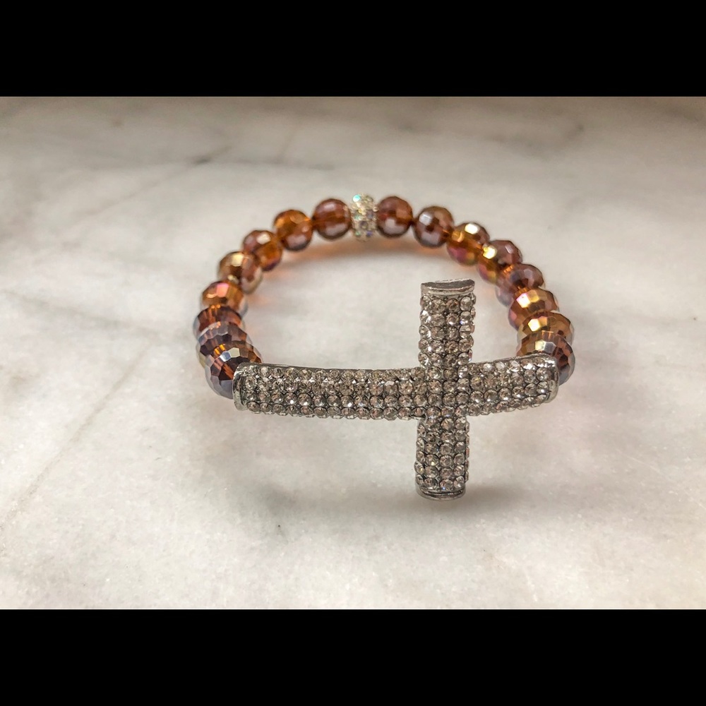 3 Piece Swarovski Bead Iridescent Bracelet Set - Picture 5 of 8